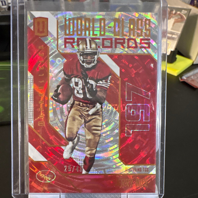 Panini 2016 Unparalleled Jerry Rice World Class Records WCR-3 Red /49