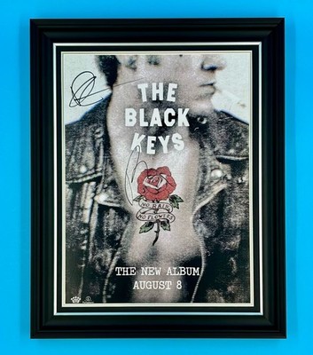 The Black Keys Signed Photo Framed & COA Music Auto No Rain No Flowers Poster