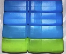 Back To School Cool Gear Freezer Gel Ice Pack Block Lunch Box 5” X 3” X 1” Used