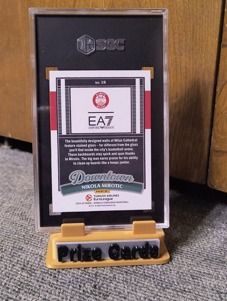 Nikola Mirotic 2024-25 Donruss Euroleage Downtown Graded SGC 9 - Image 2 of 2