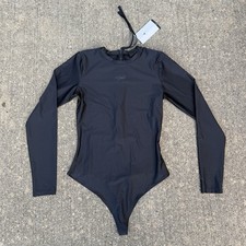 Air Jordan Womens Essentials Bodysuit Black DD7060 010 Long Sleeve Flight Shirt