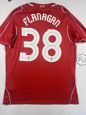 Liverpool Warrior Flanagan #38 Home Shirt 2014/2015 Men’s Size Large - Image 1 of 4