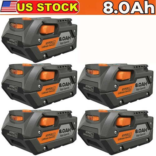 1~6PACK For Ridgid R840087 8.0Ah Lithium Battery 18V 18Volt R840085 Power Tools - Picture 23 of 26
