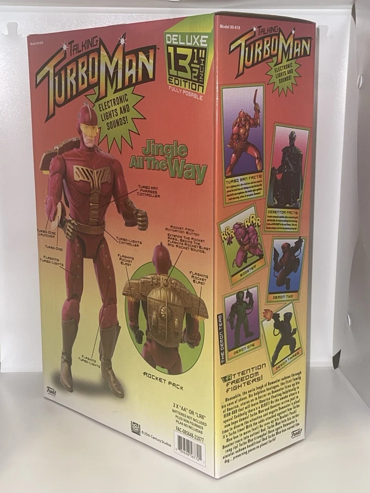 NUEVO FUNKO TALK TURBO MAN 13.5” FIGURA DE ACCIÓN LUCES + SONIDOS Y 3 ACCESORIOS Foto 3 de 4