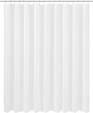 N Y HOME Extra Wide Extra Long Fabric Shower Curtain Liner 108 x 84 inch, Hotel