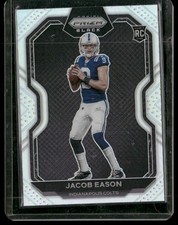 2020 Panini Chronicles #PB-25 Jacob Eason Prizm Black Silver