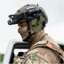 Helmet Mounted Electronic Earmuffs Hearing Protection Noise Reduction