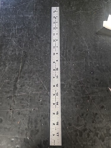 Steel 18 Inch Ruler with Shrink Graduations  - Picture 1 of 6