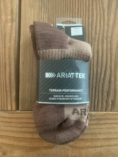 2 Pairs Ariat Socks M Tek Series High Performance Seamless Toe Active Durability