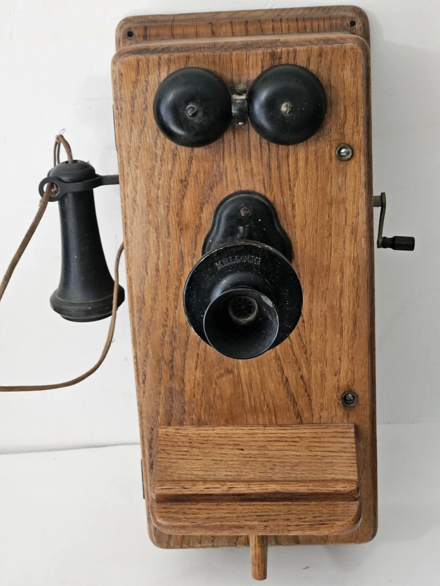 【希少レア】1940年代 アメリカ ケロッグ社製 ヴィンテージ品 黒電話 貴重品 收藏电话(1940 年之前) | eBay