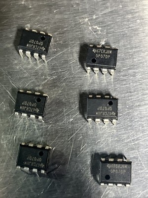 TI 2PCS OP07CP OP07  Precision Operational Amplifier DIP-8 Breadboard-Friendly