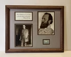 Civil War Memorabilia Robert E. Lee & Stonewall Jackson Photos Quote & Stamp