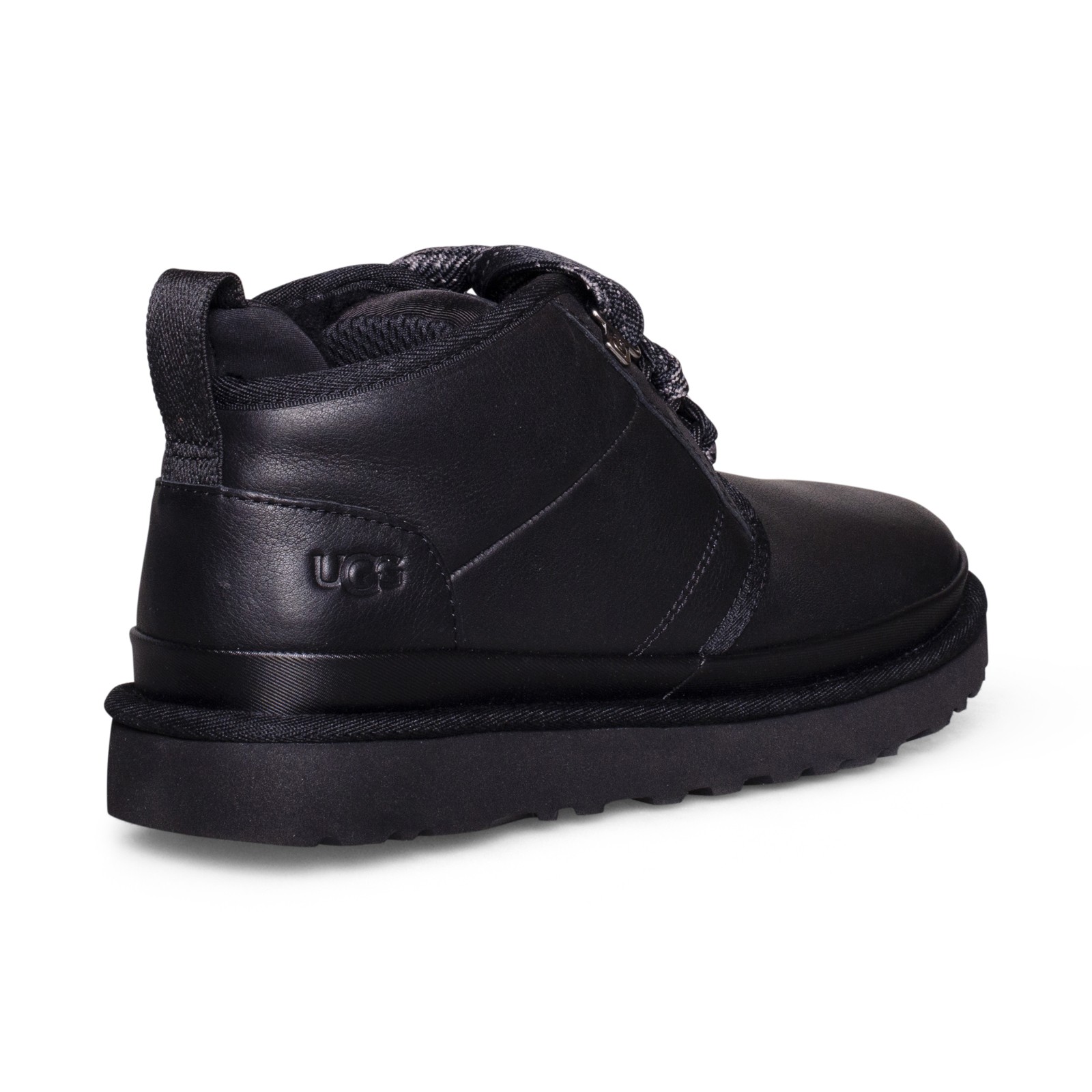 UGG NEUMEL FT BLACK LEATHER WOOL SUEDE CHUKKA ANKLE MEN'S BOOTS SIZE US 9 NEW image 3
