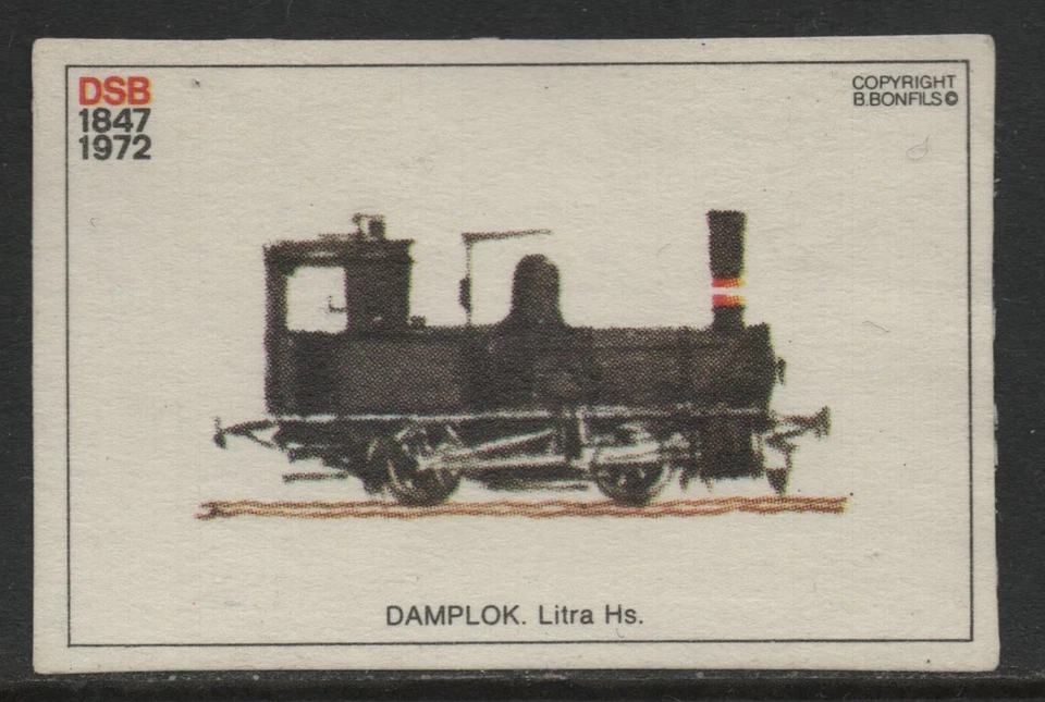 DENMARK # 1-1587 # OLD TRAINS FROM DENMARK # POSTER STAMP # MNH # - Image 3 of 4