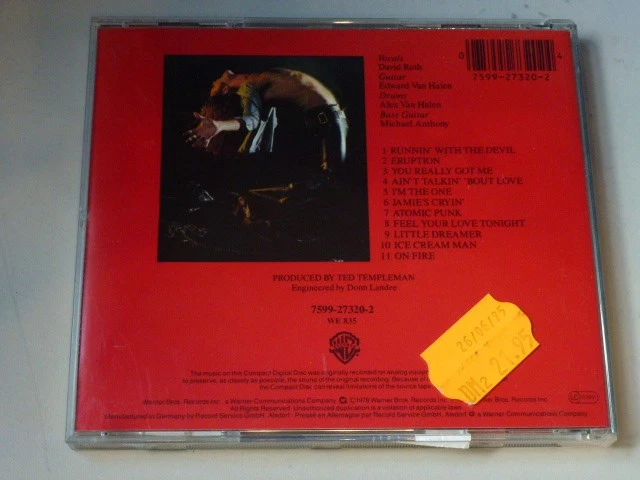 Van Halen - Van Halen SAME CD Sammlungsauflösung - Bild 2 von 2