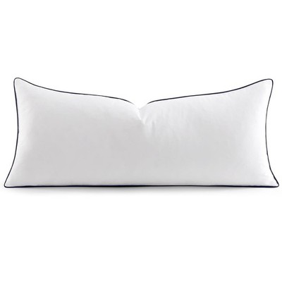 MIULEE Goose Feather Down 14x36 Pillow Insert with 100% Down-Proof Cotton Cover,