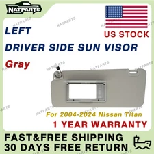 Left Driver Side Sun Visor w/ Light for Nissan Titan 2004-2024 96401-EZ70B