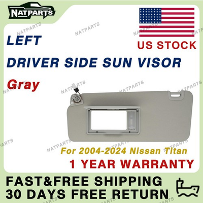 #ad Left Driver Side Sun Visor w Light for Nissan Titan 2004 2024 96401 EZ70B $89.99
