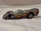 Hot Wheels Redline Jet Threat "1970' Purple / Plum W/Flames - Hong Kong
