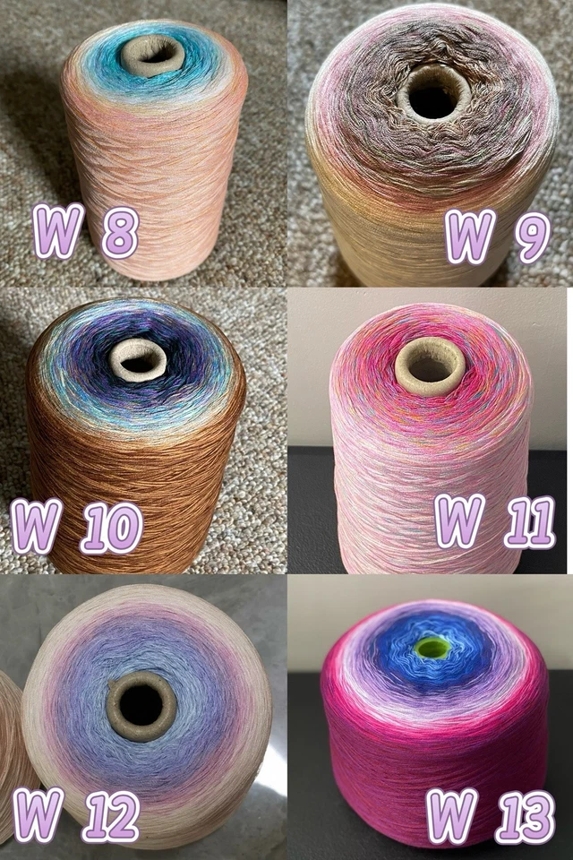 1 CONO - 1 lb hilo de algodón para pasteles ombre hilo para pasteles 2405 yardas - mensaje antes de comprar Foto 2 de 4