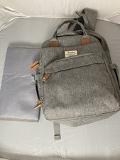 Diaper Bag Backpack, RUVALINO Multifunction Travel Back Pack Grey