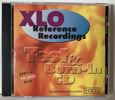 XLO Reference Recordings Test & Burn-In 24K Gold CD Stereo & Surround Sound EX!!
