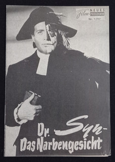 DR. SYN ALIAS THE SCARECROW Austrian program '66 Patrick McGoohan! DISNEY !!!