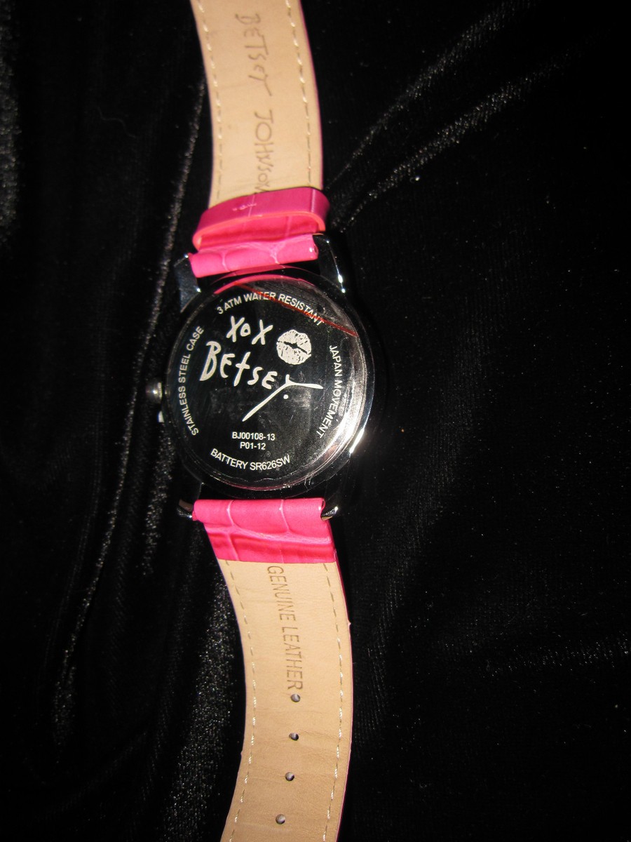 BETSEY JOHNSON PINK MARILYN LIPS WITH PINK LEATHER BAND  display picture 3