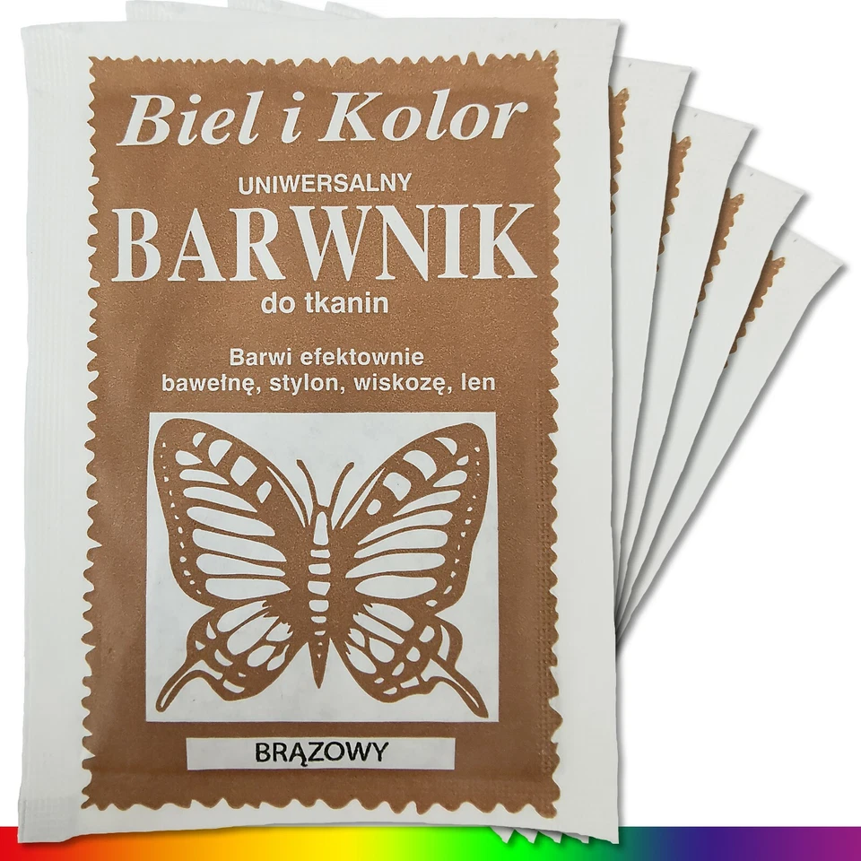 5 x 10 g Color textil Marrón Color de tela Color batik Tela Colorear Recolorear