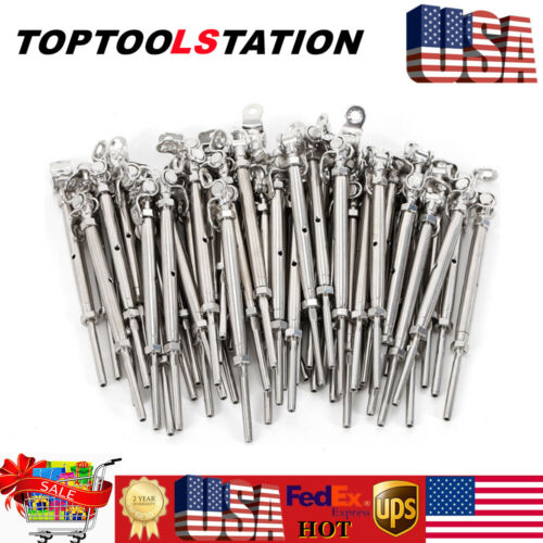 Kit quincaillerie tendeur de garde-corps en acier inoxydable T316 pour câble 1/8"