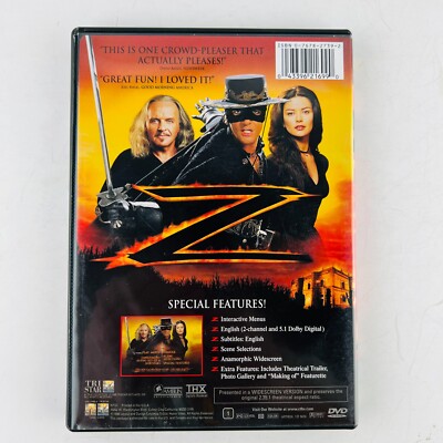 The Mask of Zorro DVD Deluxe Widescreen Edition Antonio Banderas