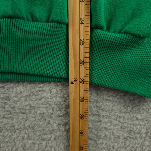Vintage Logo 7 Sweatshirt Mens Medium Green Gray Elbow Patch Youth Links Indiana - Picture 5 of 10