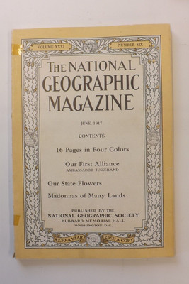THE NATIONAL GEOGRAPHIC MAGAZINE JUNI 1917 OUR STATE FLOWERS GN1662