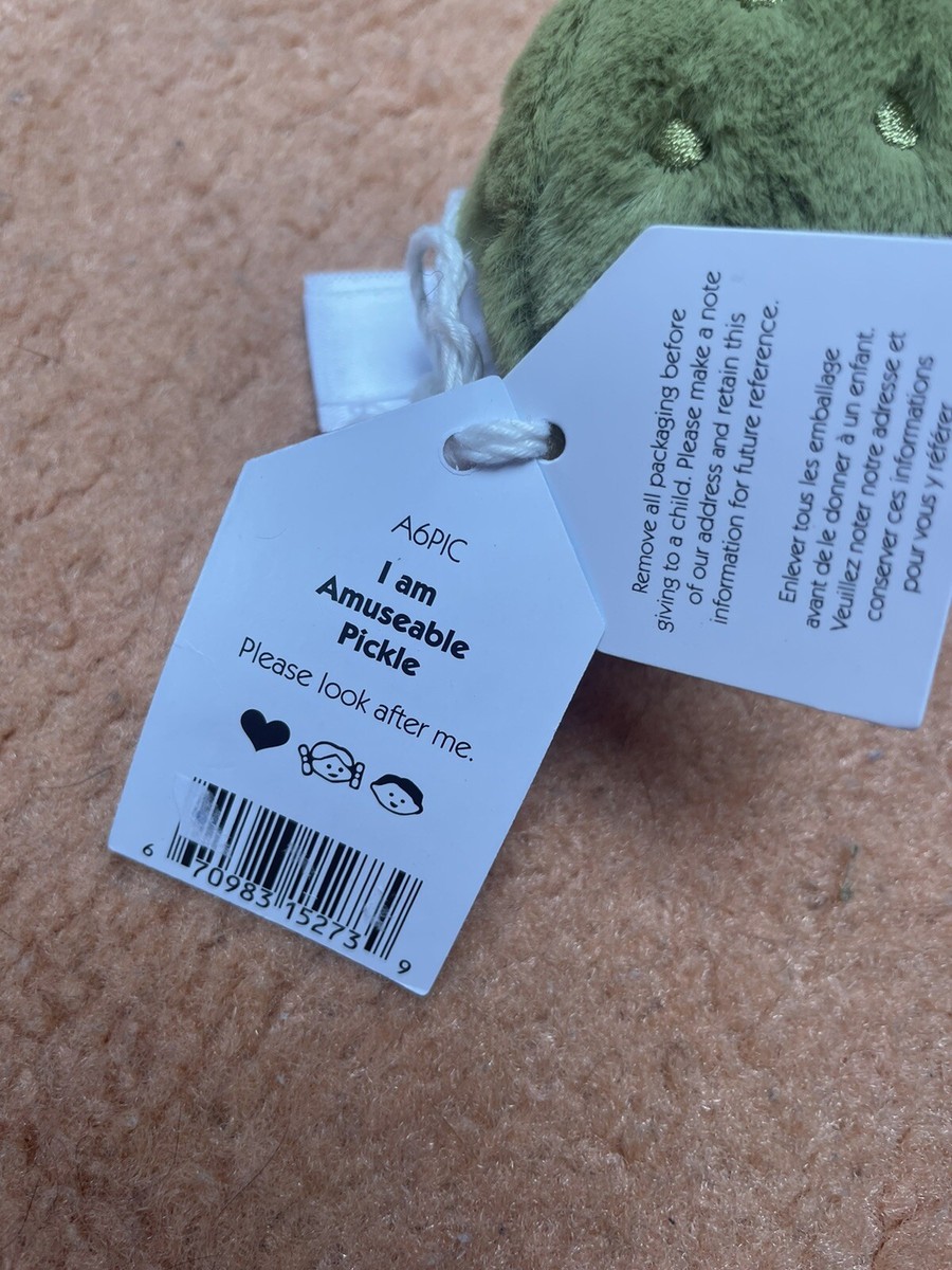  Amuseable Pickle 新品未使用 タグ付き Jellycat Amuseable pickle new tags Soft Plush Toy Food | eBay