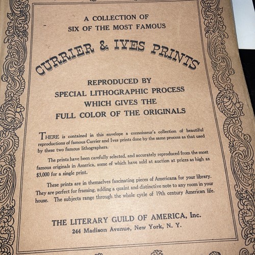 1942 1st ed. Currier And Ives Harry Peters Art Folio Book 192 Plates And 6 Repro - Picture 2 of 24