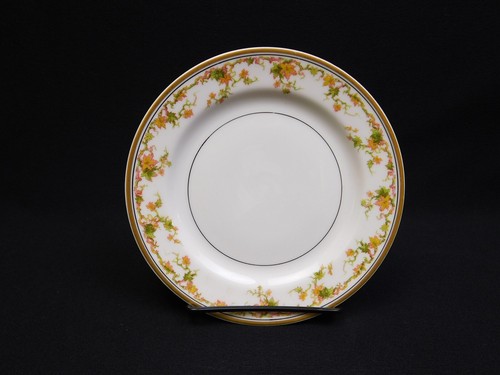 6 HAVILAND LIMOGES Schleiger 533-1 Gold Red Green Leaves Bread Plates 6.25" - Picture 9 of 17