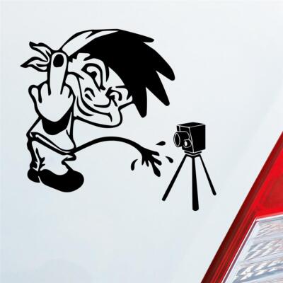 Auto Aufkleber Männeken Piss Blitzer Tuning Radar 10x10 cm Sticker Heckscheibena