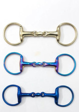 Premium Quality Horse Eggbutt Snaffle Bit Double Jointed Lozenge Stainless Steel