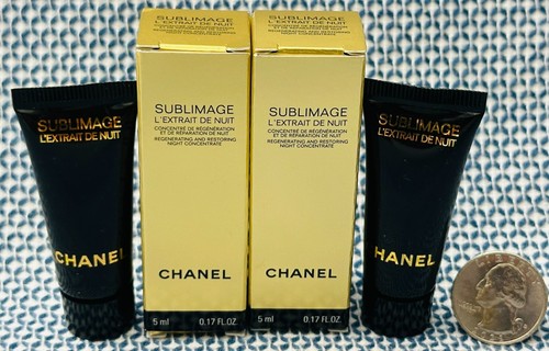 Lot of 2 CHANEL SUBLIMAGE L'EXTRAIT DE NUIT Night Concentrate 5ml / 0.17oz x 2 - Picture 4 of 8