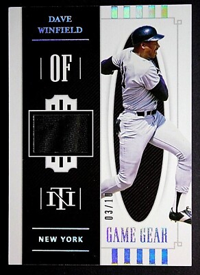 2021 PANINI NATIONAL TREASURES DAVE WINFIELD GAME GEAR PATCH 3/10 YANKEES    