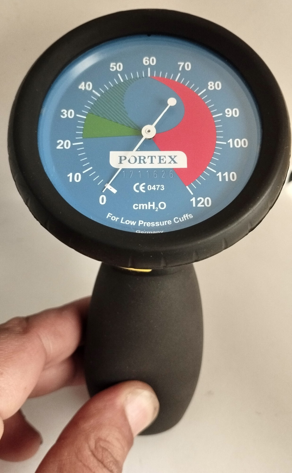 Portex ET Cuff Pressure Gauge (Manometer) 1711626, 0120 cmH2O, Portex