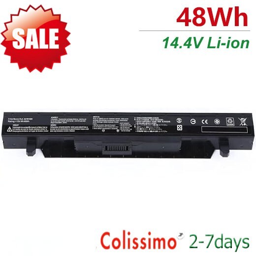 Batterie PC portable A41N1424 compatible Asus GL552 haute performance cellules Li-ion 48Wh