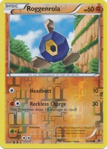 Roggenrola 50/98 B&W Emerging Powers REVERSE HOLO MINT! Pokémon