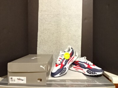 PUMA RS/G USA RED/WHITE/BLUE MEN SNEAKERS SHOE 9.5 U.S. OPEN ATHLETIC 194259-01!