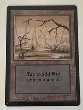 Magic the Gathering MTG Swamp v.1 (High) Beta NM (Beta Bob)