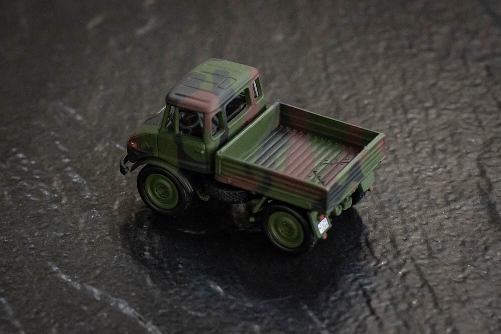 1/87 Tank Mercedes Benz Unimog 401 Military 1953 Camouflage Rare