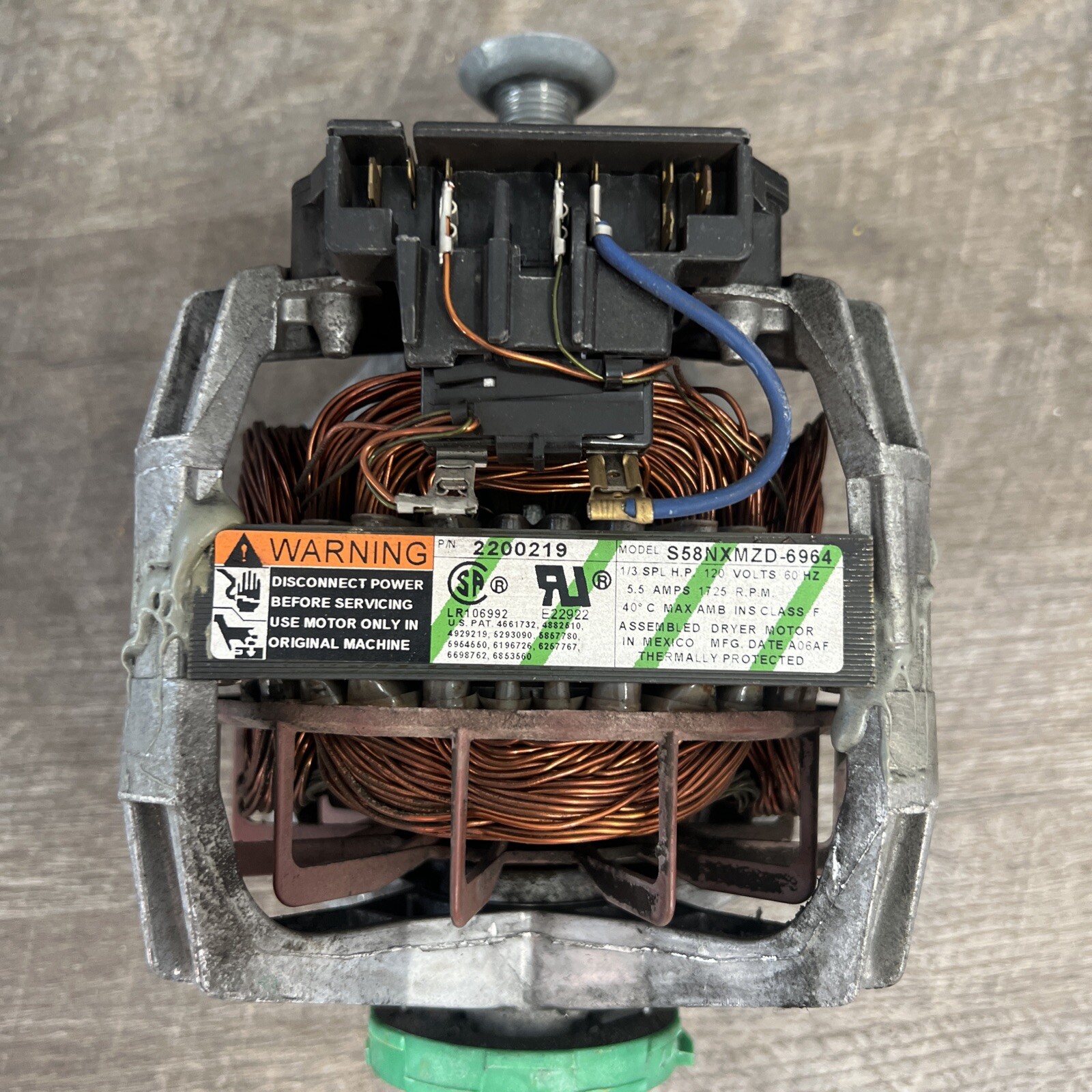 Amana Dryer motor S58NXMZS6934 T95 eBay
