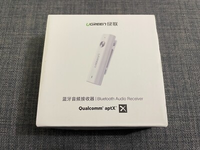 Used UGREEN CM110 Qualcomm AptX Bluetooth Audio Receiver 3.5mm Earphone Headset