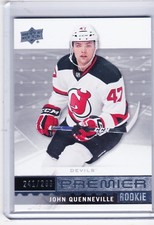 16-17 2016-17 UPPER DECK PREMIER JOHN QUENNEVILLE ROOKIE BASE /399 R-22 DEVILS