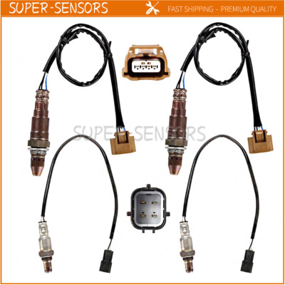 4pcs Oxygen Sensor Upstream+Downstream For 2011-2013 Infiniti G37 M37 3.7L V6 US